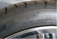 Directional/asymmetrical tire rotation indicator example 2