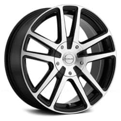 Raceline 145M Encore 15x7 4x100/4x108 40 ET 72.56 CB Black with Machined Face