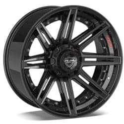 4Play 4P08 22x10 5x127/5x139.7 -24 ET 87 CB Brushed Black