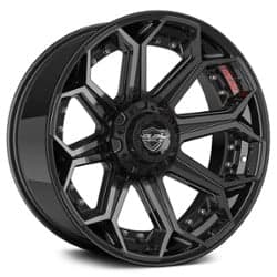 4Play 4P80R 22x10 5x127/5x139.7 -24 ET 87 CB Brushed Black