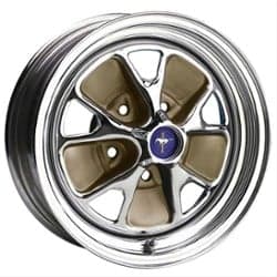 Wheel Vintiques 55 Series Ford Style Steel 14x5 5x114.3 19 ET 71.6 CB Chrome / Mocha