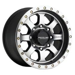 Raceline 929M SL Avenger 17x9 5x139.7 -12 ET 108 CB Black with Machined Face