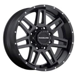 Raceline 931B Injector 16x8 5x114.3 0 ET 78.1 CB Black