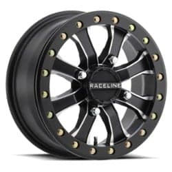 Raceline A71MB Mamba Race 14x6 4x137 0 ET 132 CB Black with Machined Accents