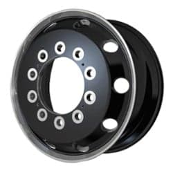 ATX AO404 Journey Front 22.5x9 10x11.25 99 ET 221 CB Gloss Black with Polished Lip-Front