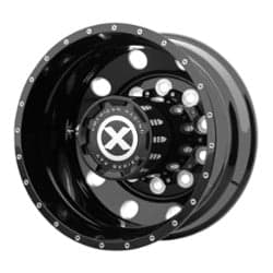 ATX AO405 Trex Rear 22.5x8.25 10x11.25 -168 ET 220.1 CB Gloss Black Milled