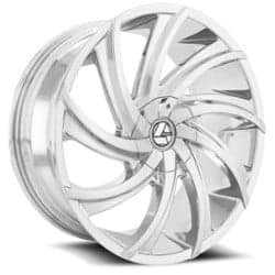 Azara AZA 503 24x9 Blank 5 Lug/Blank 6 Lug 18 ET 108 CB Chrome