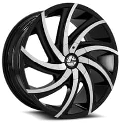 Azara AZA 503 26x9.5 Blank 5 Lug/Blank 6 Lug 15 ET 78.1 CB Gloss Black Machined