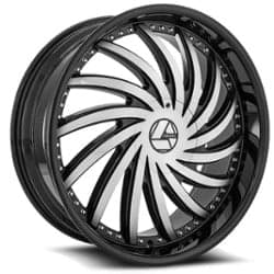 Azara AZA 508 24x9 5x115/5x120 34 ET 78.1 CB Gloss Black Machined