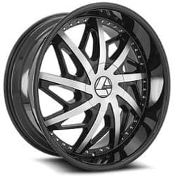 Azara AZA 510 22x9.5 6x135/6x139.7 25 ET 108 CB Gloss Black Machined