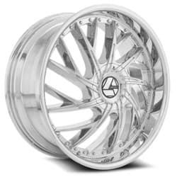 Azara AZA 516 24x9 Blank 5 Lug/Blank 6 Lug 18 ET 78.1 CB Chrome