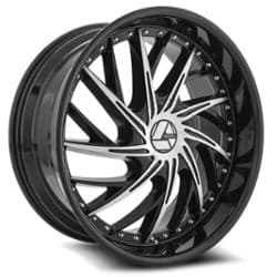 Azara AZA 516 20x8.5 5x114.3/5x120 35 ET 74.1 CB Gloss Black Machined