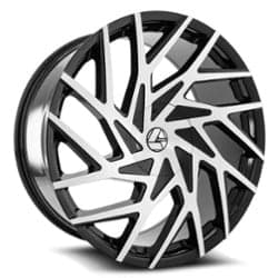 Azara AZA 518 20x8.5 5x110/5x114.3 35 ET 74.1 CB Gloss Black Machined