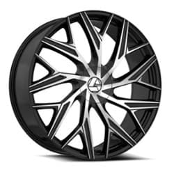 Azara AZA 527 26x9.5 Blank 5 Lug/Blank 6 Lug 15 ET 78.1 CB Gloss Black Machined