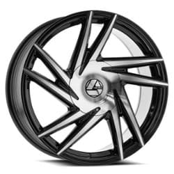 Azara AZA 529 26x9.5 6x135/6x139.7 25 ET 87.1 CB Gloss Black Machined