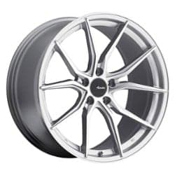 Advanti Hybris 18x8 5x112 45 ET 66.6 CB Machine Face Silver