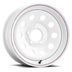 Allied Wheel 27 Mod 12x4 4x101.6 0 ET 71.6 CB White