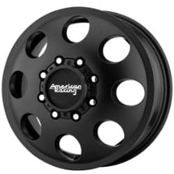 American Racing AR204 Baja Dually (Front) 16x6 8x165.1 111 ET 125.5 CB Satin Black