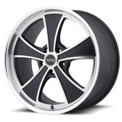 American Racing VN807 Mach 5 17x8 5x114.3 0 ET 72.56 CB Black