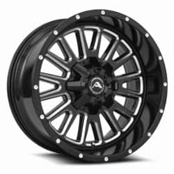 American Off-Road A105 20x12 6x127 -44 ET 78.1 CB Black Milled Spoke