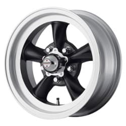 American Racing VN105 Torq Thrust D 15x8.5 5x114.3 -25 ET 83.1 CB Satin Black with Machined Lip