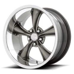 American Racing VN338 Torq Thrust Boss 18x8 5x114.3 2 ET 72.56 CB Graphite with Diamond Cut Lip