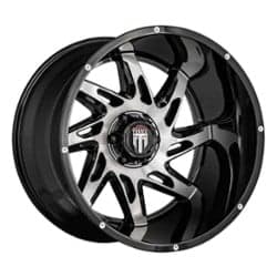 American Truxx AT183 Spyder 22x14 5x127 -76 ET 78.1 CB Black/Machined