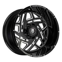 American Truxx AT1904 Cosmos 24x14 5x127 -76 ET 78.1 CB Black/Milled