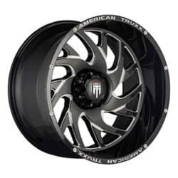 American Truxx AT1907 Xclusive 24x14 5x150 -76 ET 110.5 CB Black/Milled