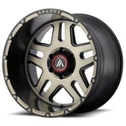 Asanti AB809 20x12 6x139.7 -44 ET 106.3 CB Matte Black Machined w/ Tinted Clear