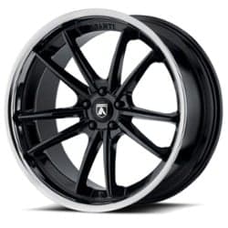 Asanti ABL-23 Sigma 22x10.5 5x112 35 ET 72.56 CB Gloss Black with Chrome Lip