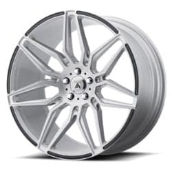 Asanti ABL-11 Sirius 20x10.5 Blank 5 Lug 38 ET 72.56 CB Brushed Silver with Carbon Fiber Insert