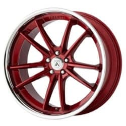 Asanti ABL-23 Sigma 20x10.5 5x112 38 ET 72.56 CB Candy Red With Chrome Lip