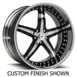 Asanti AF156 18x7 -127 to 86 ET 125.1 CB Custom Finish