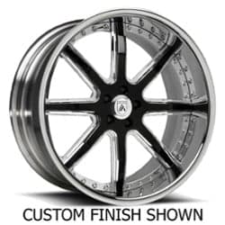 Asanti AF158 18x7 -127 to 86 ET 125.1 CB Custom Finish