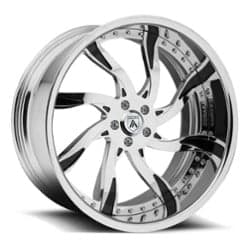 Asanti CX841 22x8.25 -127 to 86 ET 125.1 CB Custom Finish