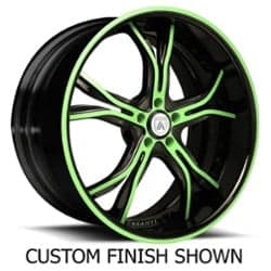 Asanti DA176 20x7 -127 to 86 ET 125.1 CB Custom Finish