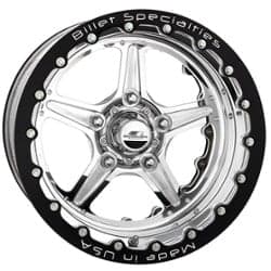 Billet Specialties Street Lite 15x14 5x120.65 -76.2 ET 73 CB Double Bead Lock Polished