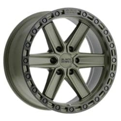 Black Rhino Henderson 17x9 6x135 0 ET 87.1 CB Green W/Black Lip Edge & Bolts