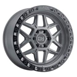 Black Rhino Kelso 18x9 6x114.3 12 ET 76.1 CB Battleship Gray W/Black Lip Edge & Black Bolts