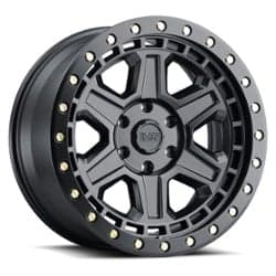 Black Rhino Reno 17x9 5x114.3 -18 ET 71.6 CB Matte Black / Brass Bolts