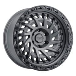 Black Rhino Shredder 17x9 5x127 -18 ET 71.6 CB Matte Gunmetal W/Black Lip Edge