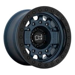 Black Rhino Avenger 17x8.5 6x139.7 -30 ET 112.1 CB Navy Blue with Black Hardware