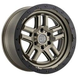 Black Rhino Barstow 20x8.5 5x127 30 ET 71.6 CB Matte Bronze with Matte Black Lip Ring