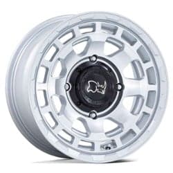 Black Rhino Chamber UTV 14x7 4x137 10 ET 110.1 CB Hyper Silver w/Machined Face