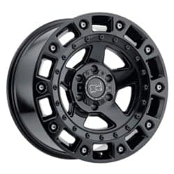 Black Rhino Cinco 20x9.5 5x150 12 ET 110.1 CB Gloss Black with Stainless Bolt