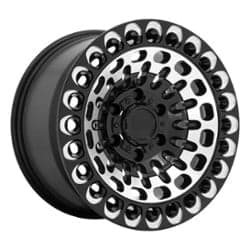 Black Rhino Labyrinth 17x9.5 6x120 12 ET 67.1 CB Gloss Black Machined Face & Milling