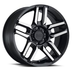 Black Rhino Mesa 20x9 5x127 -18 ET 71.6 CB Matte Black W/Machined Face