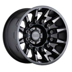 Black Rhino Mission 20x11.5 8x180 -44 ET 125.1 CB Matte Black W/Machined Tinted Spokes