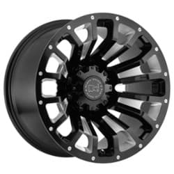 Black Rhino Pinatubo 20x12 6x139.7 -44 ET 112.1 CB Gloss Black with Milled Inside Window